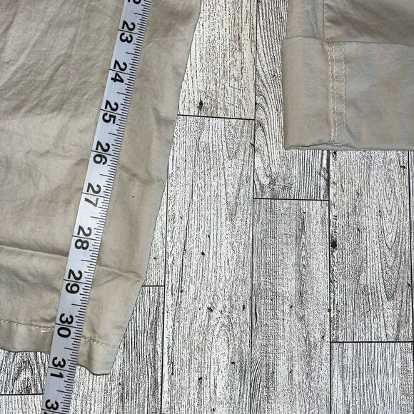 Tommy Hilfiger Cropped Low Rise Women’s Sz 10 Convertible Roll Up Tan Cargo - Picture 12 of 14